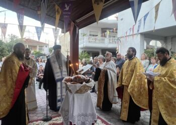 Ο Μέγας Πανηγυρικός Εσπερινός της Δεσποτικής Εορτής της Αναλήψεως στον Τύρναβο