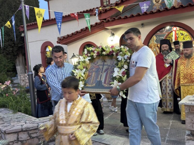 Η εορτή των Αγίων Κωνσταντίνου και Ελένης στην Μητρόπολη Θηβών