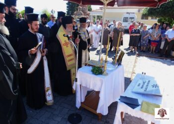 Θεμελιώθηκε από τον Μητρ. Σπάρτης η νέα πτέρυγα του Ασύλου Ανιάτων