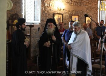 Παράκληση ενώπιον της Παναγίας Ροβέλιστας στην ενορία Συκεών Άρτης