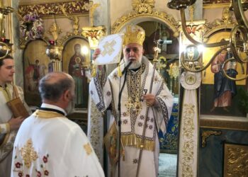 ΧΕΙΡΟΘΕΣΙΑ ΟΙΚΟΝΟΜΟΥ ΑΠΟ ΤΟΝ ΕΠΙΣΚΟΠΟ ΣΚΟΠΕΛΟΥ ΣΤΟΝ ΑΓΙΟ ΓΕΩΡΓΙΟ ΙΣΤΙΑΙΑΣ