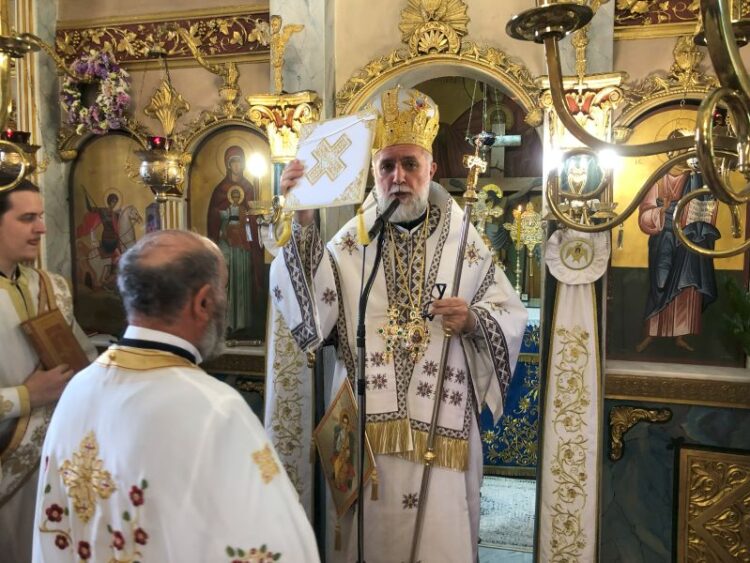 ΧΕΙΡΟΘΕΣΙΑ ΟΙΚΟΝΟΜΟΥ ΑΠΟ ΤΟΝ ΕΠΙΣΚΟΠΟ ΣΚΟΠΕΛΟΥ ΣΤΟΝ ΑΓΙΟ ΓΕΩΡΓΙΟ ΙΣΤΙΑΙΑΣ