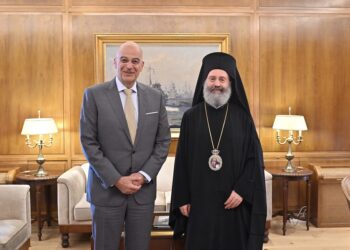 Συνάντηση του Αρχιεπισκόπου Αυστραλίας με τον Υπουργό Εθνικής Άμυνας της Ελλάδος