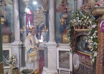 Ο Φθιώτιδος Συμεών στην αγιοτόκο Λέσβο