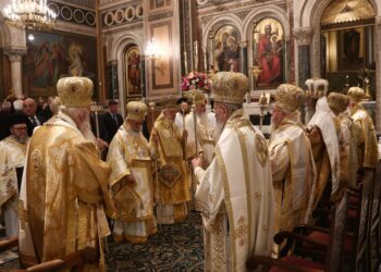 ΣΥΝΟΔΙΚΗ ΘΕΙΑ ΛΕΙΤΟΥΡΓΙΑ ΓΙΑ ΤΗΝ ΕΠΕΤΕΙΟ ΤΩΝ 1700 ΕΤΩΝ ΑΠΟ ΤΗ ΣΥΓΚΛΗΣΗ ΤΗΣ Α’ ΟΙΚΟΥΜΕΝΙΚΗΣ ΣΥΝΟΔΟΥ