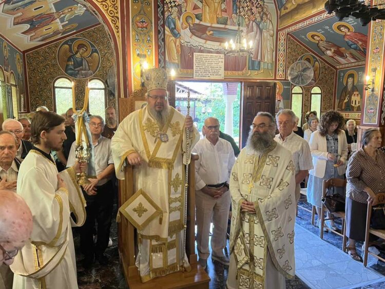 Ο Μητροπολίτης Λαρίσης στην Κατάσκηνωση της ΓΕΧΑ στη Σκοτίνα