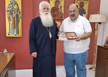 Επίσκεψη του Προέδρου της ΟΜ.Σ.Ι.Ε. στον Μητροπολίτη Δημητριάδος