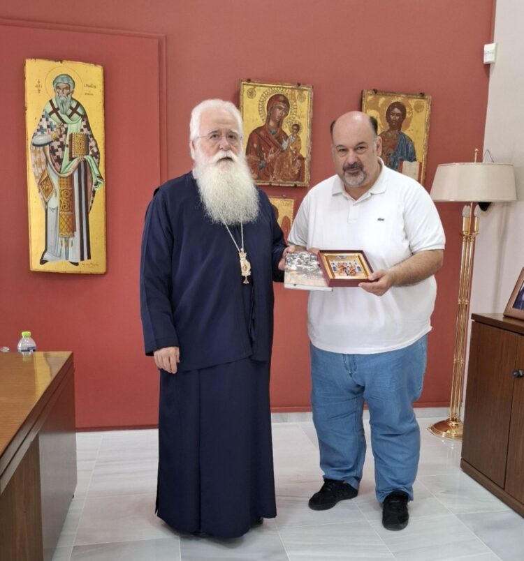 Επίσκεψη του Προέδρου της ΟΜ.Σ.Ι.Ε. στον Μητροπολίτη Δημητριάδος