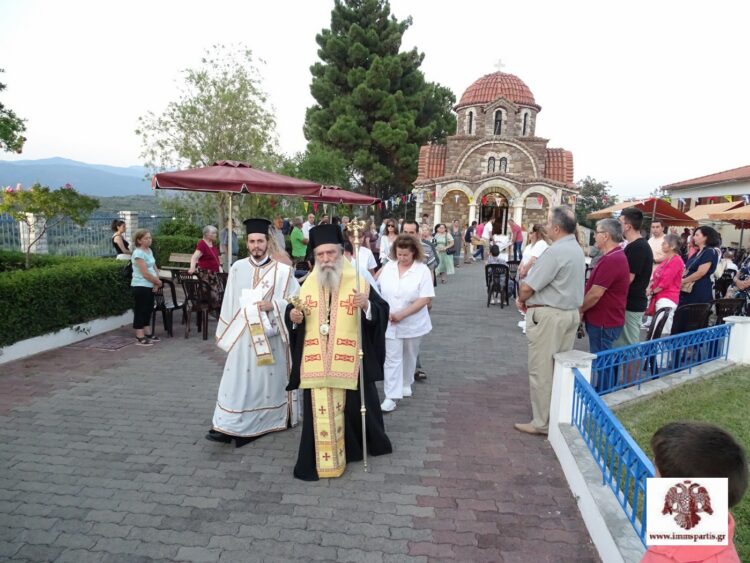 Ο πανηγυρικός Εσπερινός στον ιδρυματικό Ναό του Αγίου Παντελεήμονος της Ι.Μ. Σπάρτης