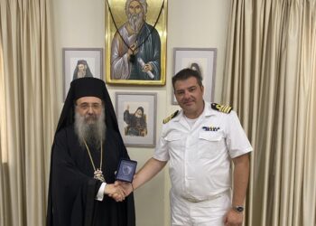 Ο ΝΕΟΣ ΔΙΟΙΚΗΤΗΣ ΝΑΥΤΙΚΟΥ ΣΤΑΘΜΟΥ ΙΟΝΙΟΥ ΣΤΟΝ ΣΕΒΑΣΜΙΩΤΑΤΟ ΜΗΤΡΟΠΟΛΙΤΗ ΠΑΤΡΩΝ κ.κ. ΧΡΥΣΟΣΤΟΜΟ