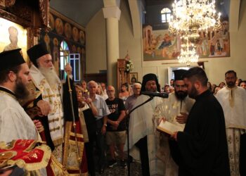 Εσπερινός Παναγίας Τριχερούσας και Χειροθεσία Αναγνώστου στη Φοινικούντα Μεσσηνίας