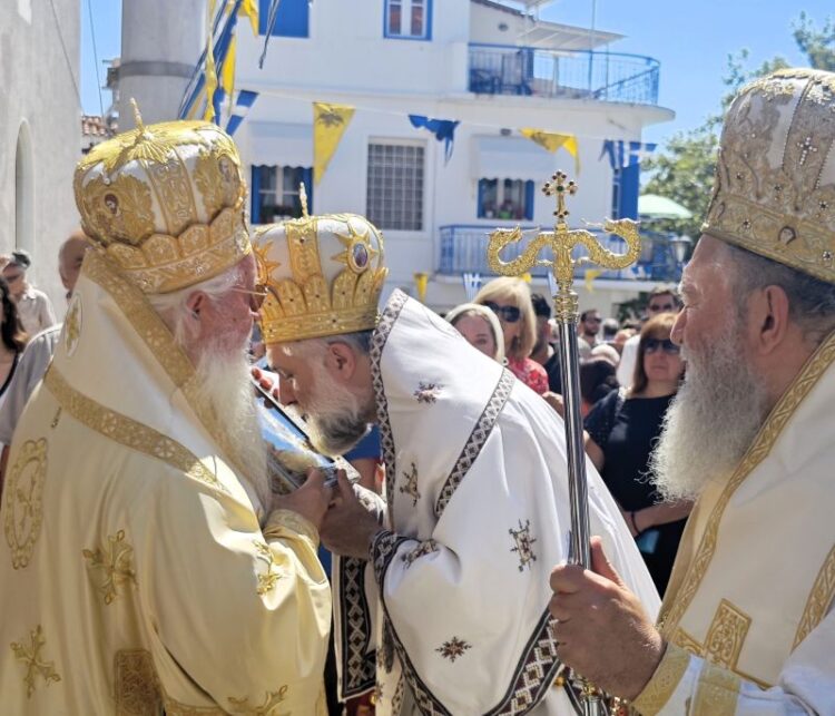 ΠΟΛΥΑΡΧΙΕΡΑΤΙΚΟΣ ΕΟΡΤΑΣΜΟΣ ΤΗΣ ΕΥΡΕΣΕΩΣ ΤΗΣ ΠΑΝΑΓΙΑΣ ΕΙΚΟΝΙΣΤΡΙΑΣ ΣΤΗ ΣΚΙΑΘΟ