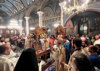 ΕΝΘΡΟΝΙΣΤΗΚΕ Η ΠΟΛΙΟΥΧΟΣ ΤΗΣ ΧΑΛΚΙΔΟΣ ΑΓΙΑ ΠΑΡΑΣΚΕΥΗ