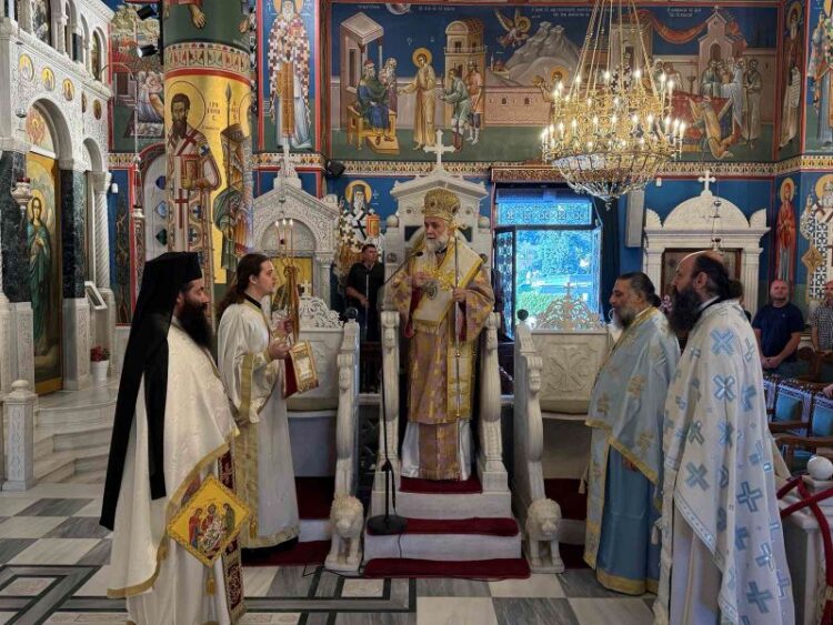 Ο ΕΠΙΣΚΟΠΟΣ ΣΚΟΠΕΛΟΥ ΣΤΟ Ι. ΠΡΟΣΚΥΝΗΜΑ ΤΟΥ ΟΣΙΟΥ ΙΩΑΝΝΟΥ ΤΟΥ ΡΩΣΣΟΥ