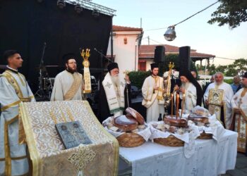 Χειροθεσία νέου Οικονόμου στον πανηγυρίζοντα Ιερό Ναό Αγίων Αναργύρων Πορταριάς