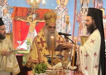 ΘΥΡΑΝΟΙΞΙΑ ΠΑΡΕΚΚΛΗΣΙΟΥ ΟΣΙΑΣ ΕΙΡΗΝΗΣ ΧΡΥΣΟΒΑΛΑΝΤΟΥ ΣΤΗΝ ΑΡΙΔΑΙΑ