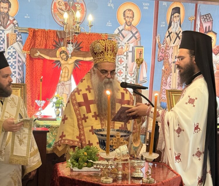 ΘΥΡΑΝΟΙΞΙΑ ΠΑΡΕΚΚΛΗΣΙΟΥ ΟΣΙΑΣ ΕΙΡΗΝΗΣ ΧΡΥΣΟΒΑΛΑΝΤΟΥ ΣΤΗΝ ΑΡΙΔΑΙΑ