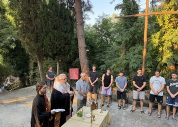 Τις κατασκηνώσεις της Χριστιανικής Εστίας Λάρισας επισκέφθηκε ο Μητρ. Ιερώνυμος