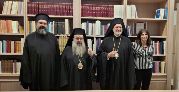 ΦΙΛΟΛOΓΙΚΟΝ ΕΙΛΗΤΑΡΙΟΝ στην Βιβλιοθήκη ΑΓ ΑΓΑΠΗΤΟΣ από τον Σεβ. Αμερικής.