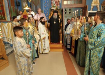 Ο Εσπερινός της Μεταμορφώσεως του Σωτήρος στην Μάρπησσα της Πάρου