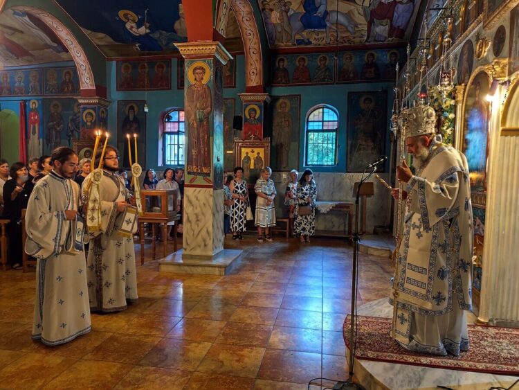 Η Απόδοση της εορτής της Κοιμήσεως της Θεοτόκου στην Ιερά Μονή Παναγίας Φανερωμένης Καλλιφωνίου