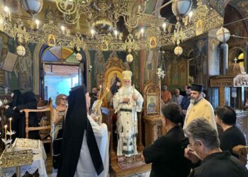 Στην Μονή Παναγίας Φανερωμένης Χιλιομοδίου ο Μητρ. Καλαβρύτων