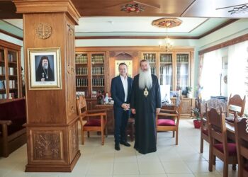 Ο Δήμαρχος Αθηναίων κ. Χάρης Δούκας στον Μητροπολίτη Φθιώτιδος