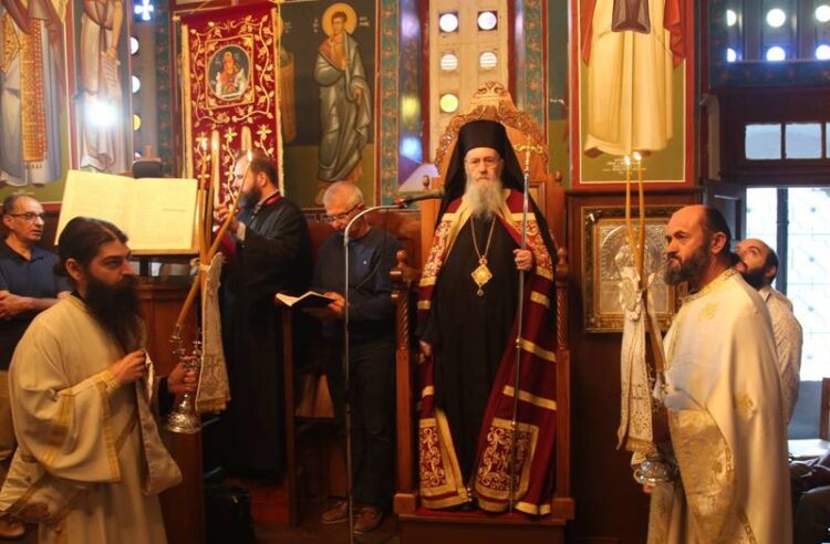 Ὁ Μητροπολίτης Ναυπάκτου στά ὀρεινά Κρυονέρια τῆς Ναυπακτίας