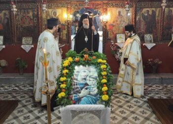 Ο Μητροπολίτης Θεσσαλιώτιδος στον Αμάραντο για την Ιερά Παράκληση προς την Υπεραγία Θεοτόκο