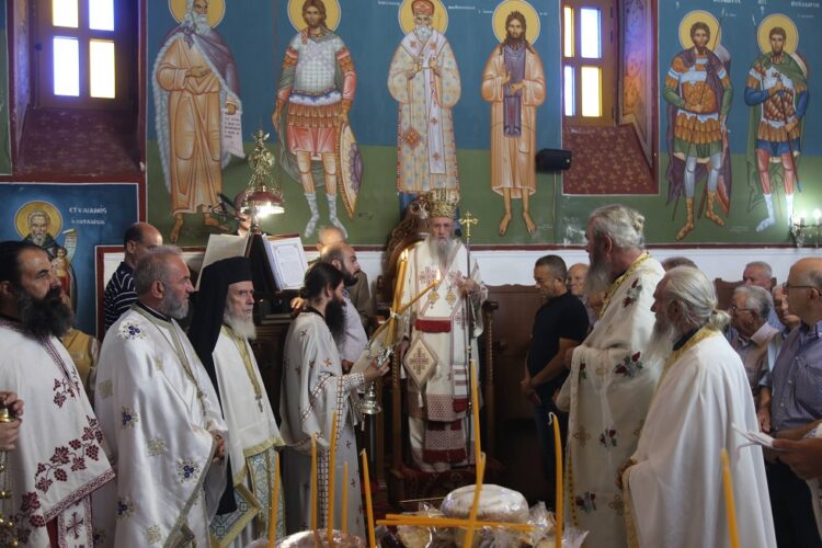 Ὁ Μητροπολίτης Ναυπάκτου στόν ἑορτάζοντα Ἅγιο Βλάσιο