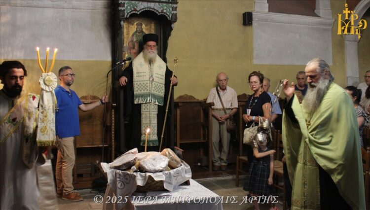 Πανηγυρικός Εσπερινός στην Άρτα για το θαύμα του Αγίου Σπυρίδωνος