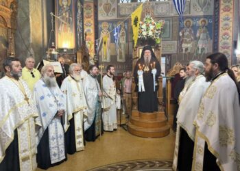 Ο Εσπερινός της Μεταμορφώσεως του Σωτήρος στην 1η Στρατιά.