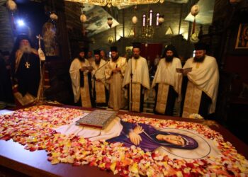 Τα Εγκώμια της Θεοτόκου στην Ιερά Μονή Τρικόρφου