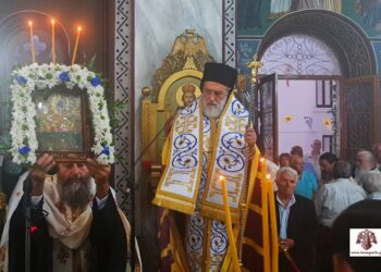 Ο εορτασμός της Παναγίας Μυρτιδιώτισσας στα Βελανίδια Βοιών