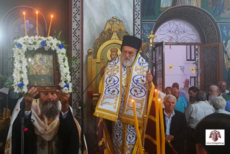 Ο εορτασμός της Παναγίας Μυρτιδιώτισσας στα Βελανίδια Βοιών