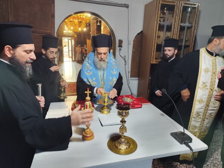 Εσπερινός Εγκαινίων στον νέο Ιερό Ναό Αγίου Σεραφείμ Ψαθοχώρας