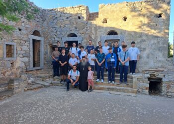 «ΓΙΑ ΤΟΝ ΧΡΙΣΤΟ ΚΑΙ ΤΗΝ ΠΑΝΑΓΙΑ» (Η ΚΑΤΑΣΚΗΝΩΣΗ ΤΗΣ ΙΕΡΑΣ ΜΗΤΡΟΠΟΛΕΩΣ ΧΙΟΥ)