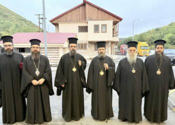 Υποδοχή του  Αρχιεπισκόπου Αλβανίας  στην Κρυσταλλοπηγή 