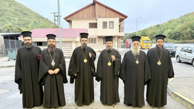 Υποδοχή του  Αρχιεπισκόπου Αλβανίας  στην Κρυσταλλοπηγή 