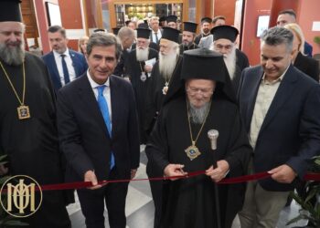 Εγκαίνια της Έκθεσης «Άγιον Όρος – Πέρα από το Ορατό» από τον Οικουμενικό Πατριάρχη στη Θεσσαλονίκη