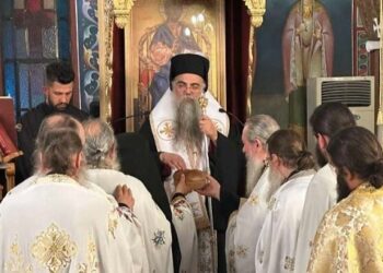 Ο ΕΠΙΣΚΟΠΟΣ ΑΛΜΩΠΙΑΣ ΣΤΗΝ ΠΑΝΗΓΥΡΗ ΤΟΥ Ι.Ν. ΑΓΙΟΥ ΚΑΛΛΙΝΙΚΟΥ ΜΕΣΗΜΕΡΙΟΥ