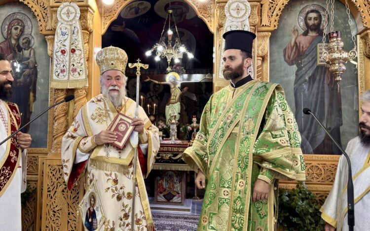 Χειροτονία Διακόνου στο Ελαιοχώρι Παγγαίου