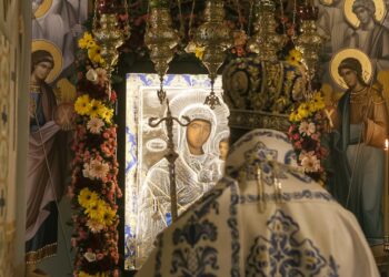 Ο Φθιώτιδος Συμεών στην Ιερά Μονή Γενεσίου Θεοτόκου Αντινίτσης