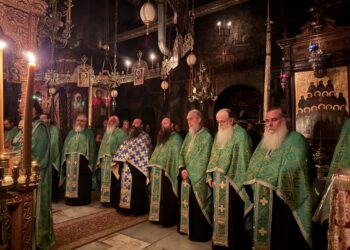 Μεγαλοπρεπής πανήγυρις της Ύψωσης του Τιμίου Σταυρού στη Σκήτη Αγίας Άννης του Αγίου Όρους