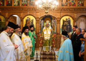 Ο Μεσσηνίας Χρυσόστομος στο Μετόχι της Μονής Βουλκάνου