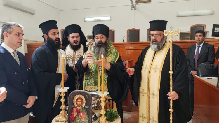 ΑΓΙΑΣΜΟΣ ΣΤΟ ΔΙΚΑΣΤΙΚΟ ΜΕΓΑΡΟ ΚΟΡΙΝΘΟΥ ΓΙΑ ΤΟ ΝΕΟ ΔΙΚΑΣΤΙΚΟ ΕΤΟΣ