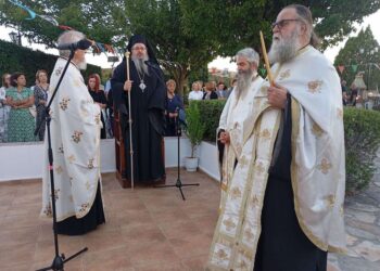 Ο Εσπερινός της Παναγίας της Μυρτιδιώτισσας στον Κυπάρισσο