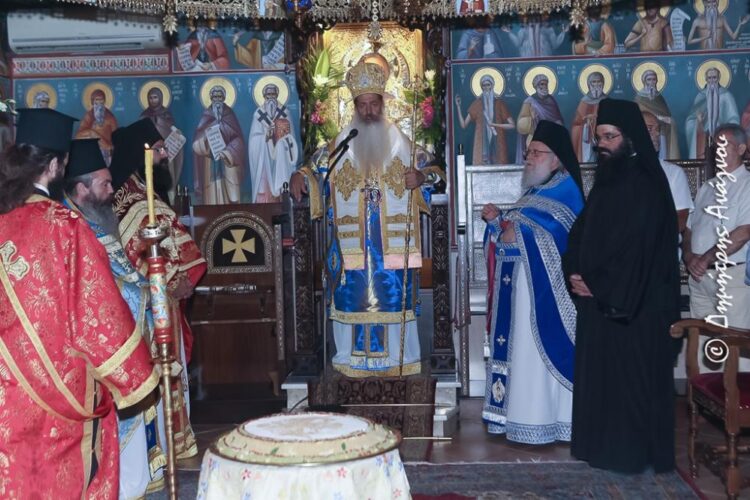 Πανήγυρις Αγ. Χρυσοστόμου Σμύρνης στην Ι.Μ. Μεταμορφωσεως Καμ. Βούρλων