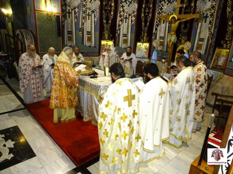 Η αρχαιοπρεπής Θεία Λειτουργία του Αγίου Ιακώβου στον Ι.Ν. Οσίου Νίκωνος Σπάρτης