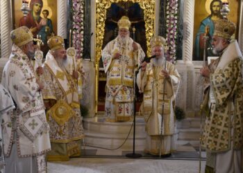 Ο Κερκύρας Νεκτάριος προσκυνητής στον Άγιο Ιωάννη τον Ρώσο